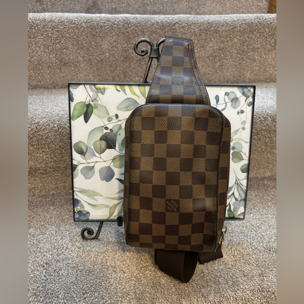 Louis Vuitton Brown Checkered Belt Bag